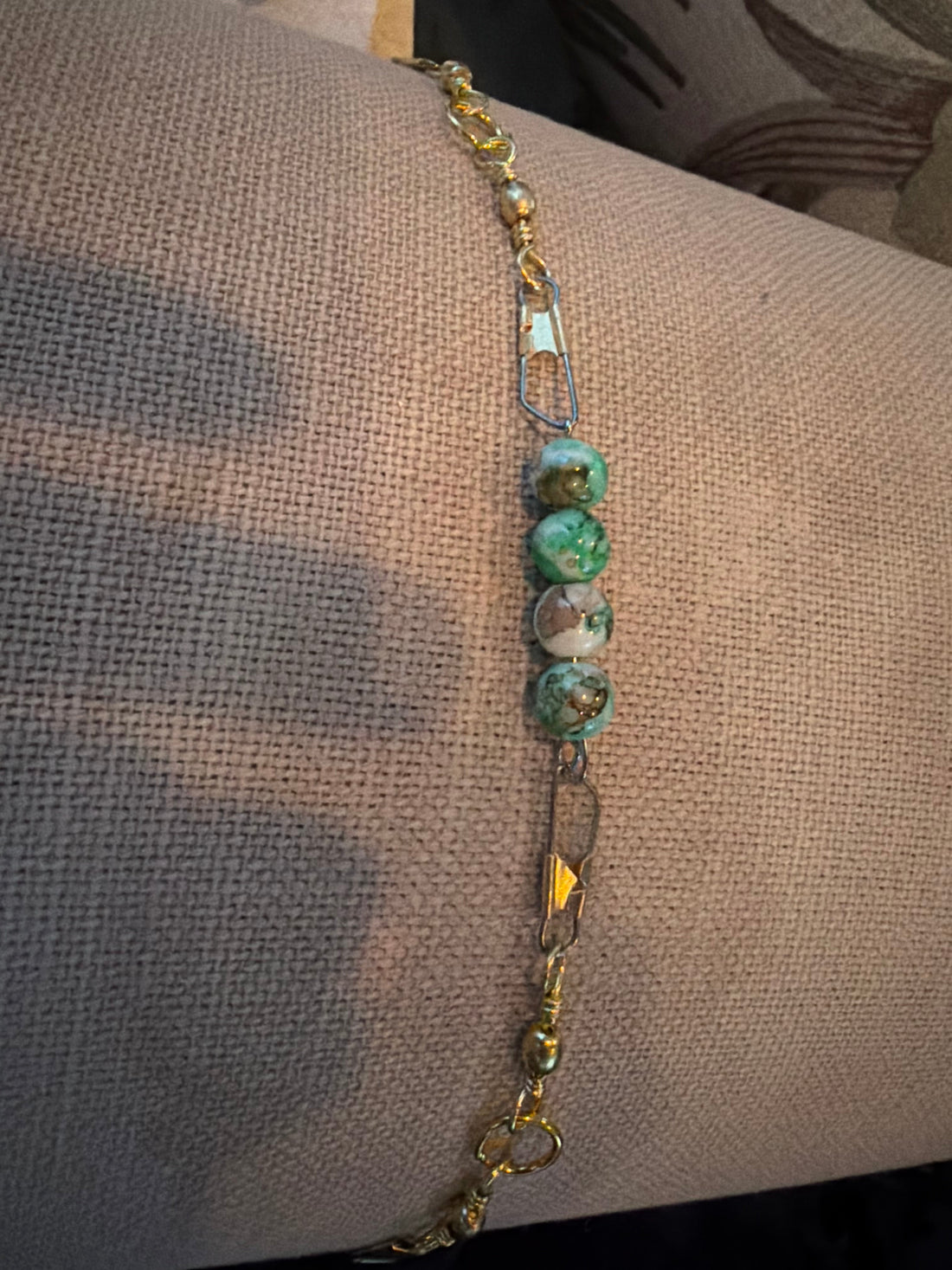 glass bead bracelet