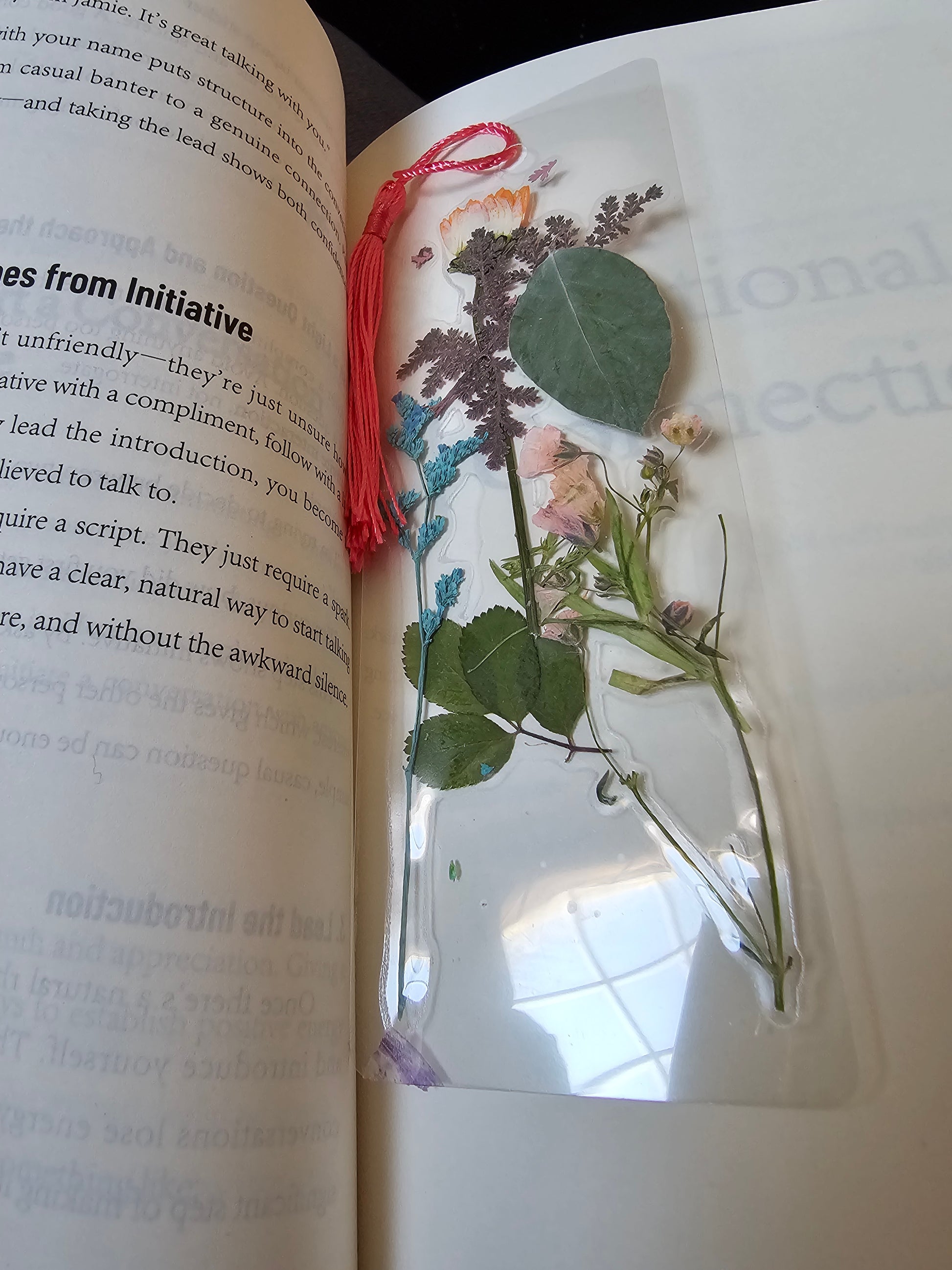 Handmade Customizable Bookmarks - 3 Pack Bookmark Bundle pressed flowers