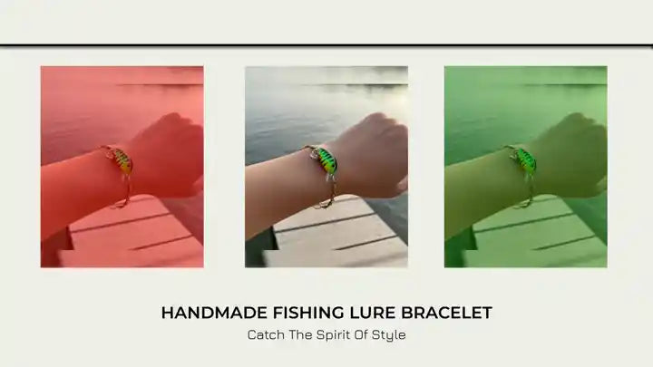 handmade fishing lure bracelet by@Outfy