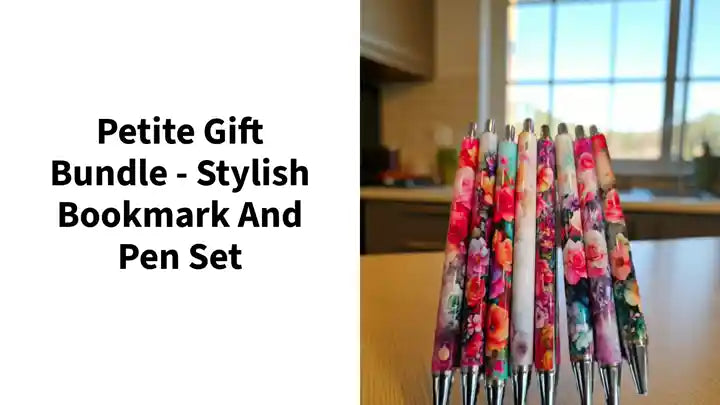 Petite Gift Bundle - Stylish Bookmark and Pen Set by@Outfy